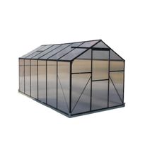 Kasvihuone Mag-Pro Garden 7.1m² sokkelilla musta