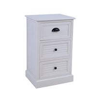 Lipasto Home4You Meldon 45x35x75,5cm, valkoinen