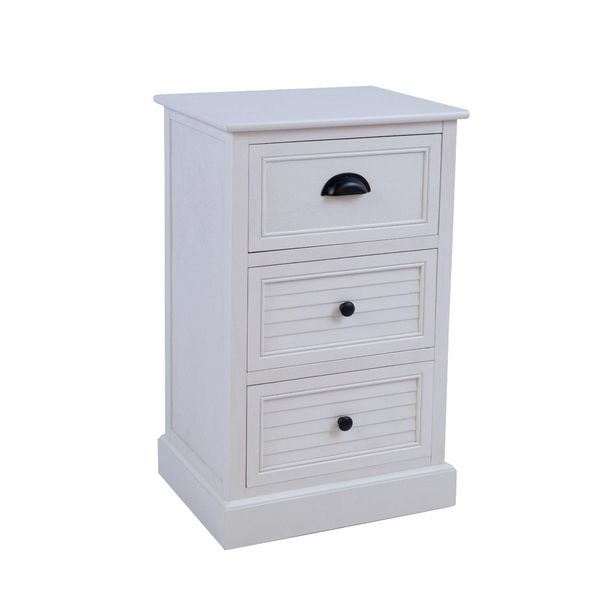 Lipasto Home4You Meldon 45x35x75,5cm, valkoinen 