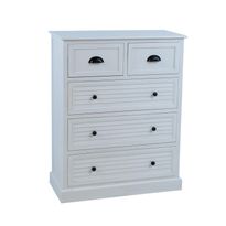 Lipasto Home4You Meldon 80x35x103cm, valkoinen