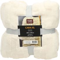 Torkkupeitto Home4You CARA XL 200x230 cm, valkoinen