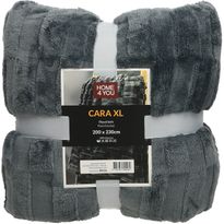 Torkkupeitto Home4You CARA XL 200x230 cm, tummanharmaa