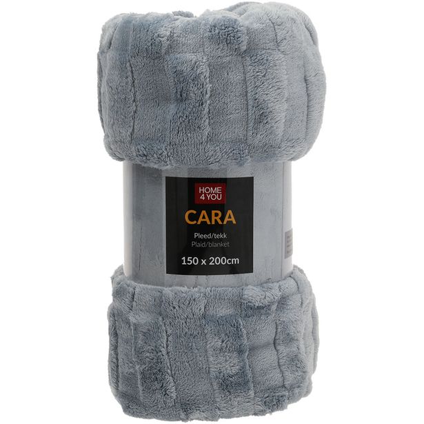 Plaid CARA 150x200cm,  bluish grey