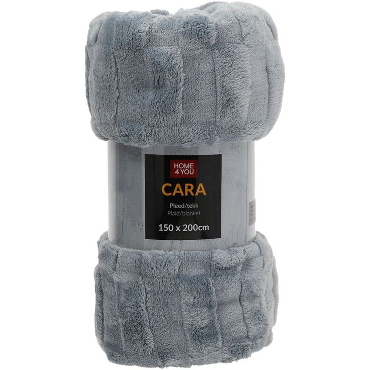 Plaid CARA 150x200cm,  bluish grey