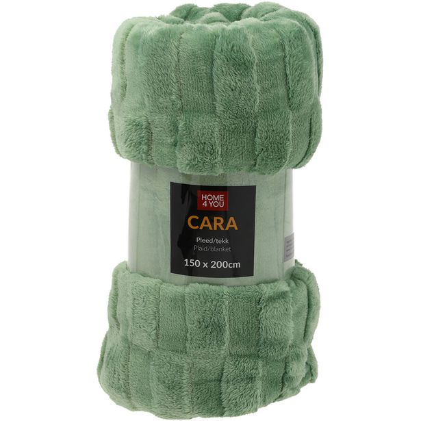 Plaid CARA 150x200cm, green