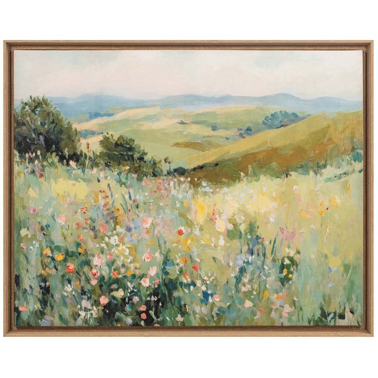 Wall art 80x100cm, flower field