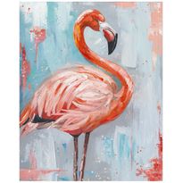 Taulu Home4You 80x100 cm, flamingo, vaaleanpunainen