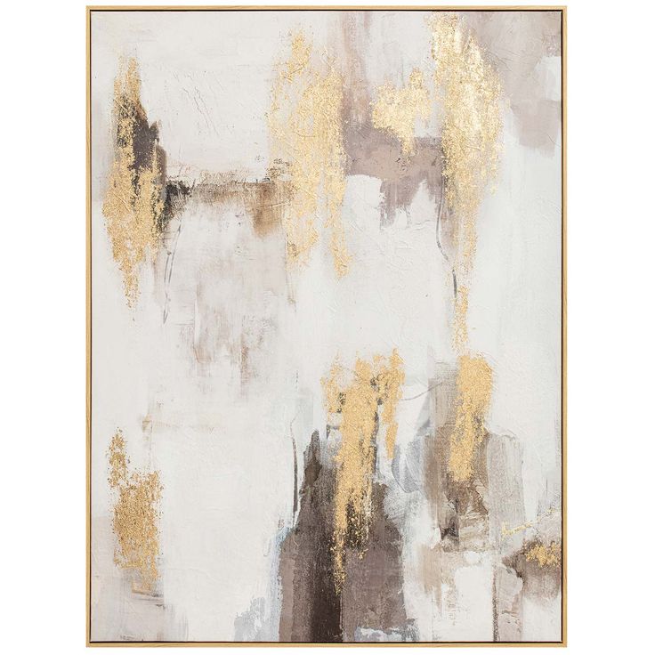 Painting with frame 90x120cm, abstract shine
