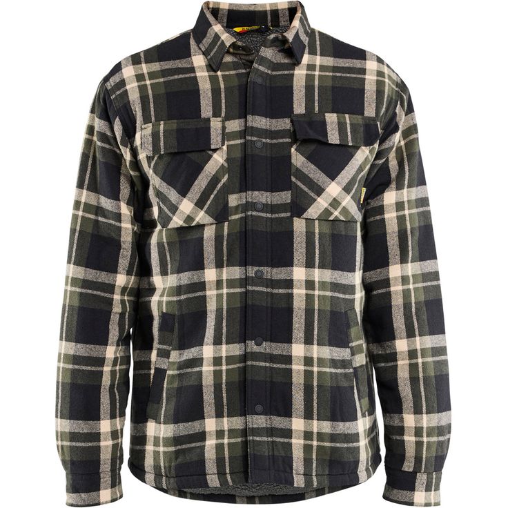 Pilévuorattu flanellipaita Blåkläder 4704