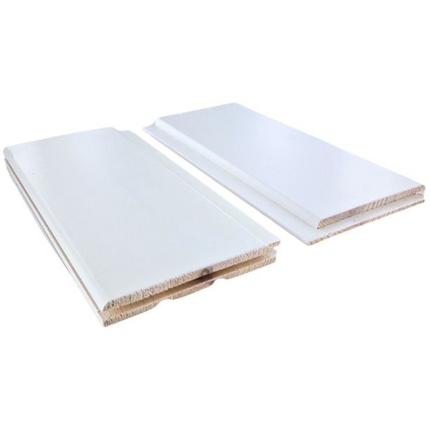 Sisustuspaneeli Cent STP, 15x120mm, mänty, valkoinen, päätypontattu, eri pituuksia