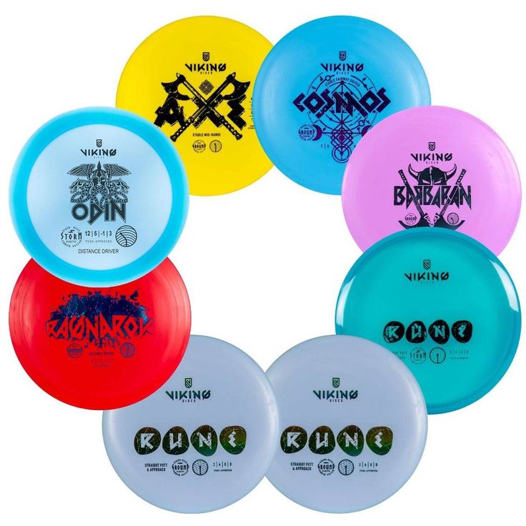 8 kiekon setti, Viking Discs, Starter Set