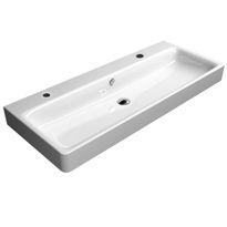 Pesuallas Interia Sand 1200x500 mm, kahdella hanareiällä, valkoinen