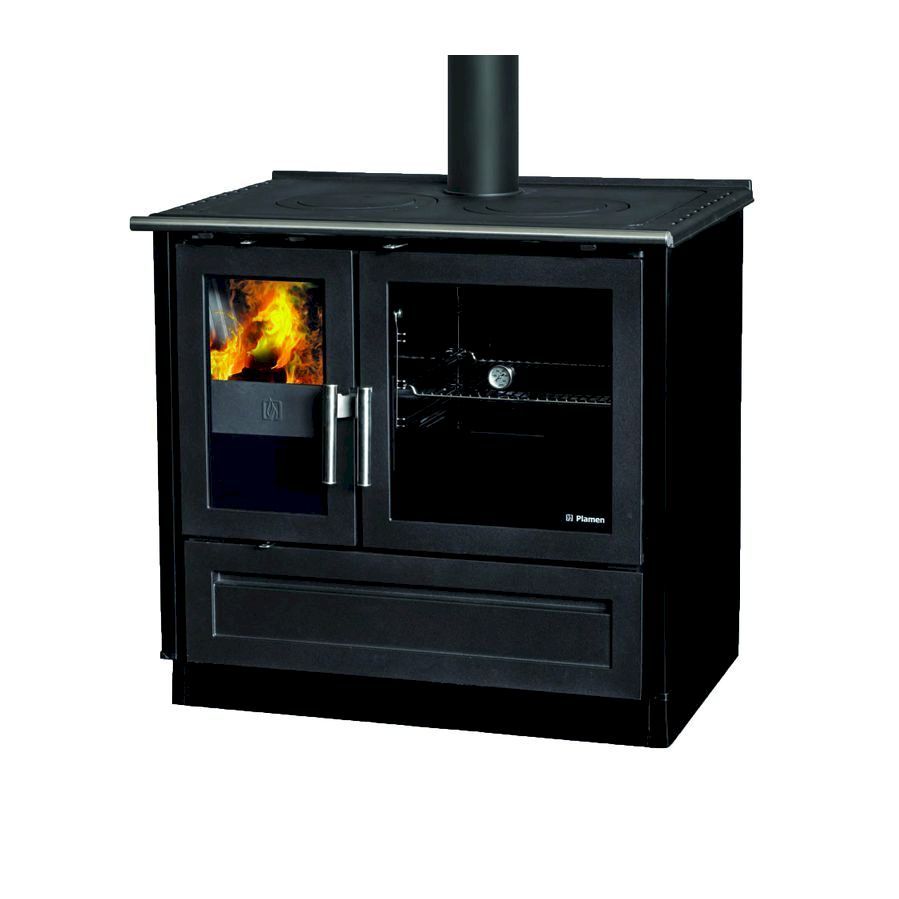 Puuliesi Plamen Glas 910, 9 kW, musta