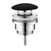 Pohjaventtiili Kerasan, suljettava, keraaminen, matta,  musta