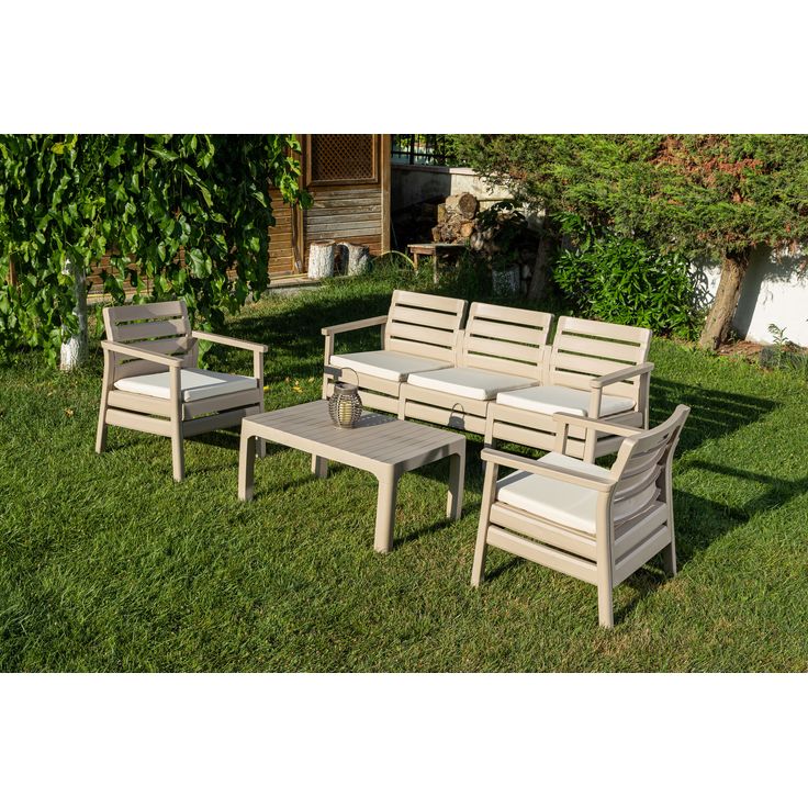 Oleskeluryhmä Linento Garden Triple, 5-istuttava, beige