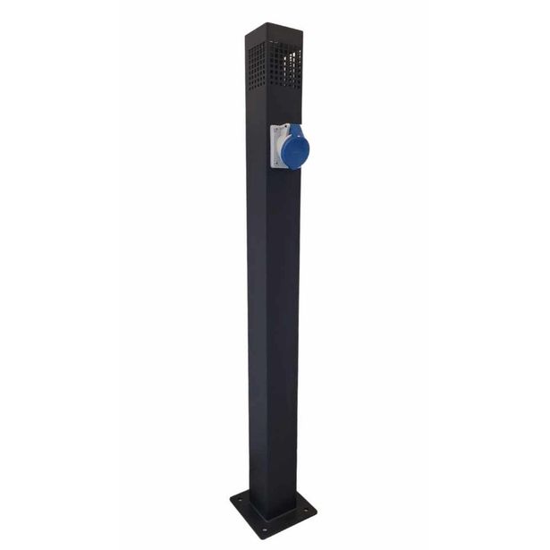 LED-laiturivalaisin Savorak, 99cm, pistorasialla, rst, musta