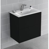 Allaskaappi Ido Elegant 600 Compact, musta, Verkkokaupan poistotuote