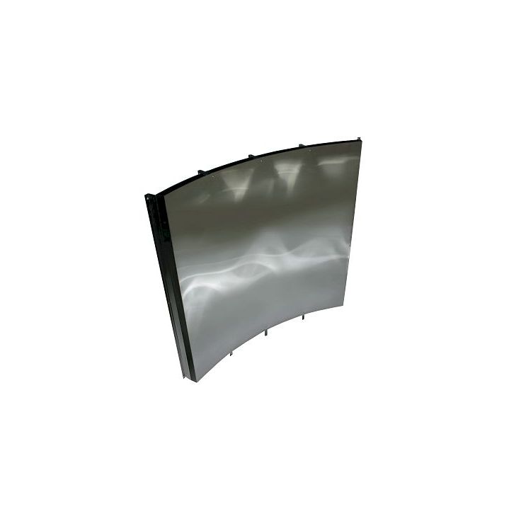 Puukiukaan suojaseinä Vilpra NP, 880x952x890mm, kaareva, teräs