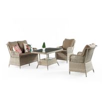 Oleskeluryhmä Linento Garden Cenova, 4-istuttava, beige