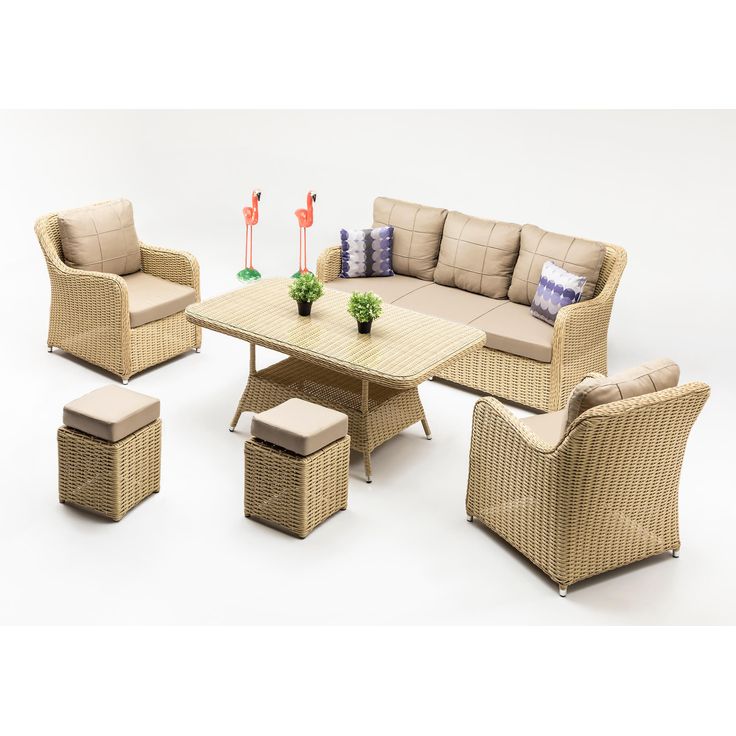 Oleskeluryhmä Linento Garden Cosmo, 5-istuttava, beige