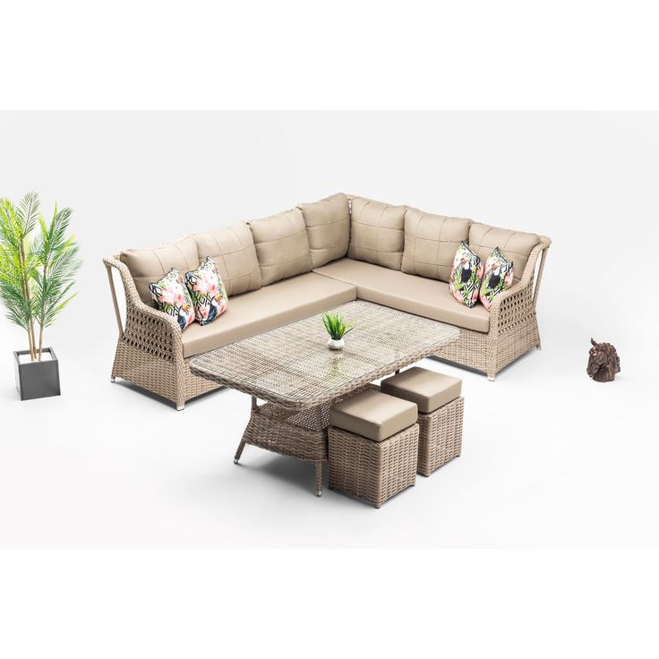 Oleskeluryhmä Linento Garden Cenova, 8-istuttava, beige