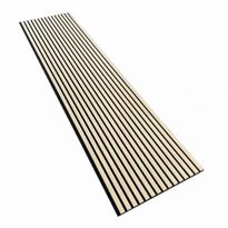Akustiikkalevy Aarni rimapaneeli, 21x605x2400mm, mdf ja viilupinta, vaalea tammi