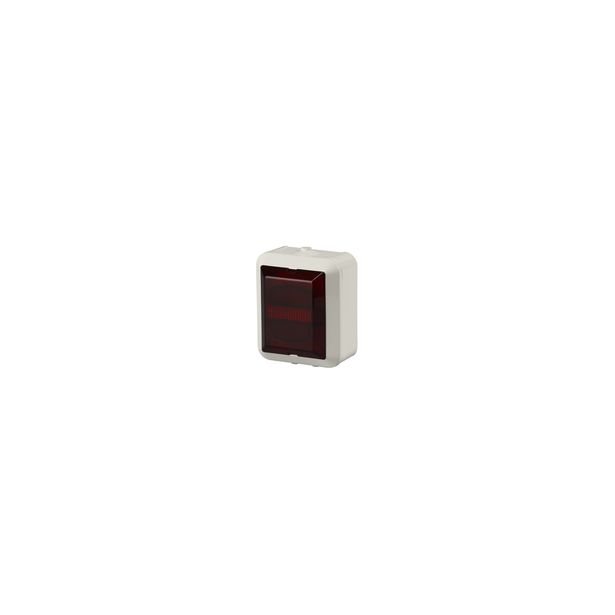 Merkkivalokaluste Kosti PUN/LED/230V/25mA/IP55 PPR valkoinen
