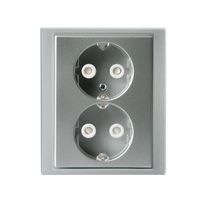 Pistorasia Impressivo 2S/16A/IP21 UPJ HL alumiini