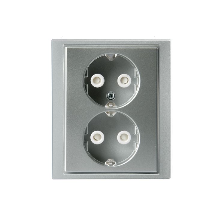 Pistorasia Impressivo 2S/16A/IP21 UPJ HL alumiini