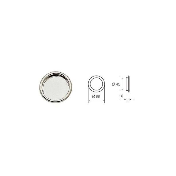 Liukuoven vedin Abloy 401, kromattu