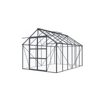 Kasvihuone AB Polar, 8.94m², turvalaseilla, tummanharmaa runko