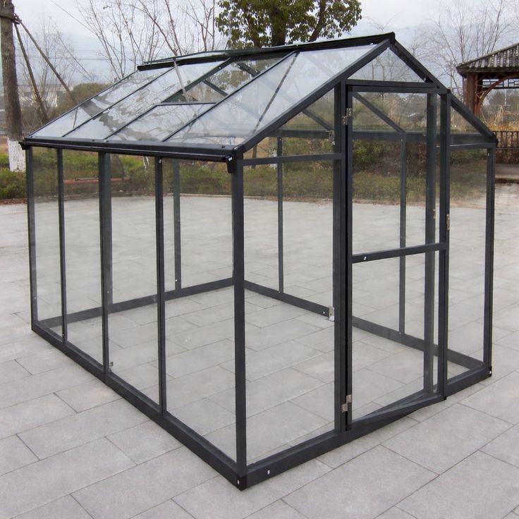 Kasvihuone AB Polar Elegant 4,3m², turvalasit, harmaa alumiinirunko