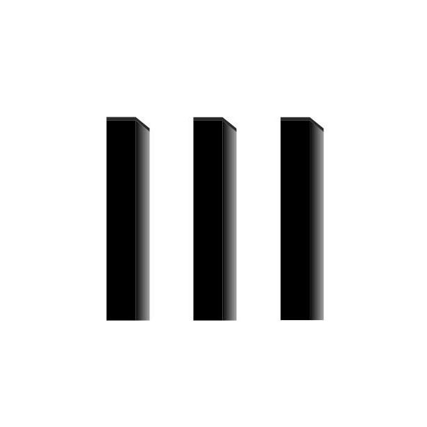 Nelikulmainen sinkitty aitatolppa Ab Polar, 80x80 ,korkeus 200cm, eri kokoja