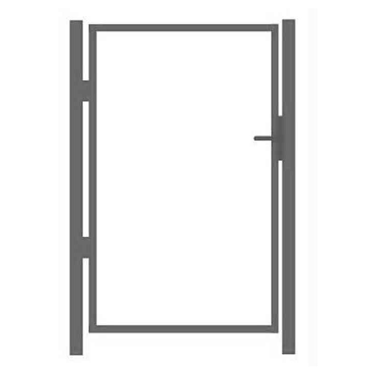 Käyntiportin runko AB Polar, korkeus 95cm, leveys 100cm, Locinox lukko, sinkitty, eri kokoja