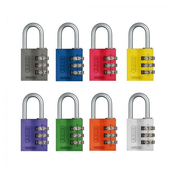 Riippulukko Abus Numerokoodilukko 30mm, 145/30, värilajitelma
