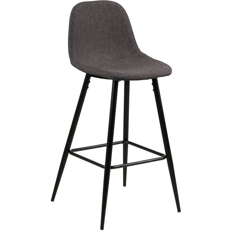 Counter stool WILMA grey/black