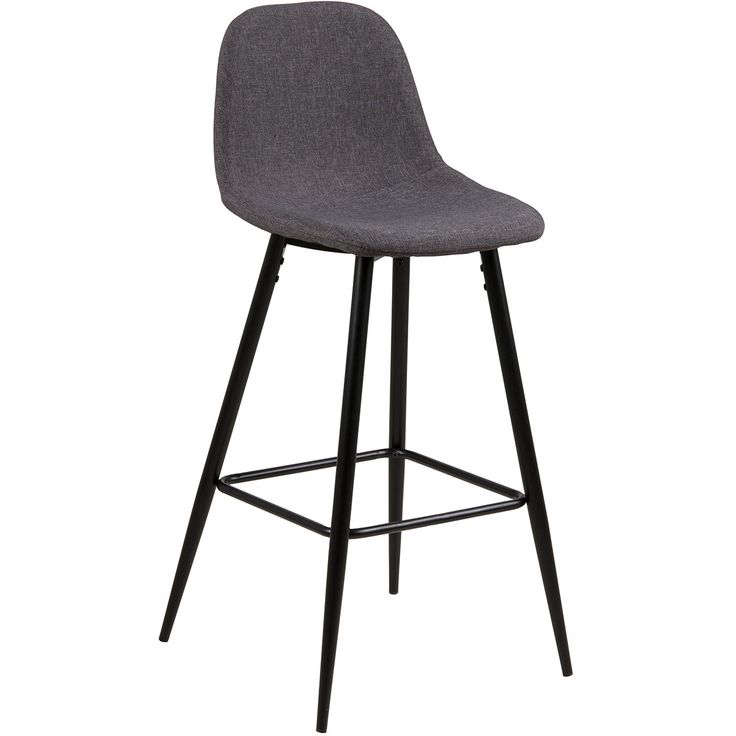 Bar stool WILMA grey/black