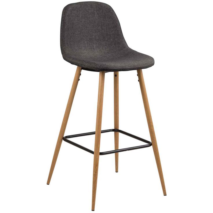 Bar stool WILMA grey