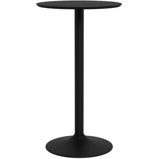Bar table IBIZA D60xH105cm, black ash