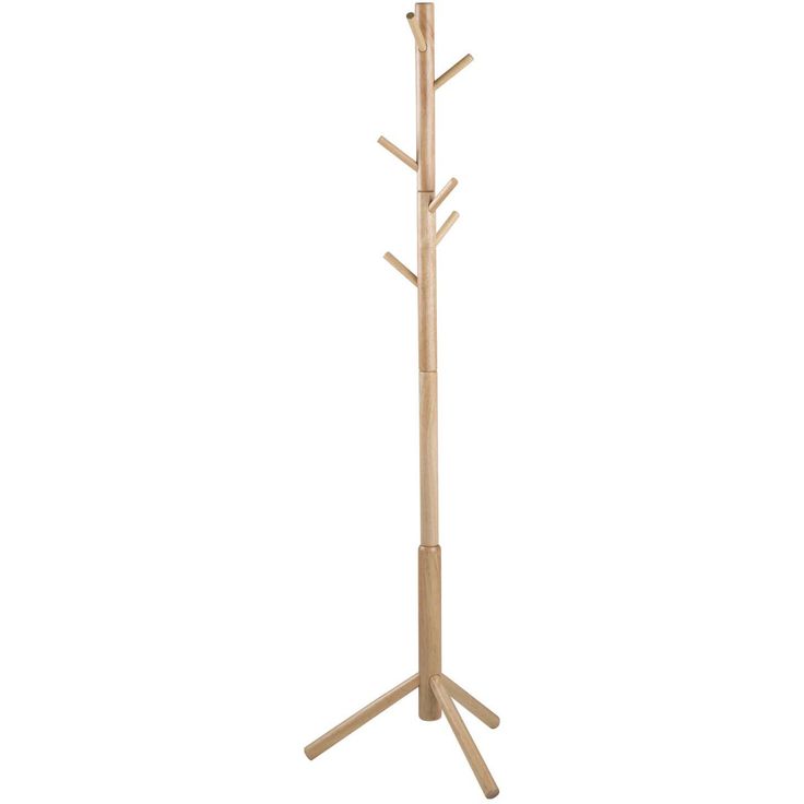 Coat rack BREMEN H176cm, natural