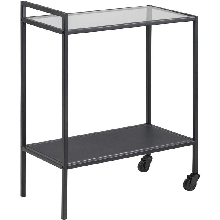 Serving trolley SEAFORD 60x30xH75cm, black