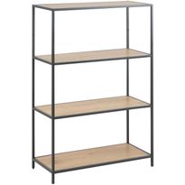 Hylly Home4You SEAFORD 77x35xK114 cm, tammi, ruskea