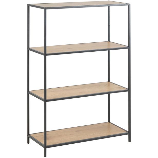 Shelf SEAFORD 77x35xH114cm, oak