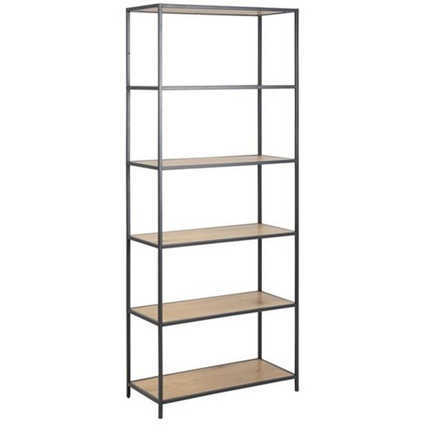 Shelf SEAFORD 77x35xH185cm, wild oak