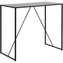 Baaripöytä Home4You SEAFORD 120x60xK105 cm, musta