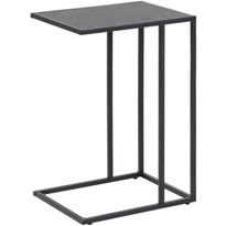 Kannettavan tietokoneen pöytä Home4You SEAFORD 43x35xK63 cm, musta