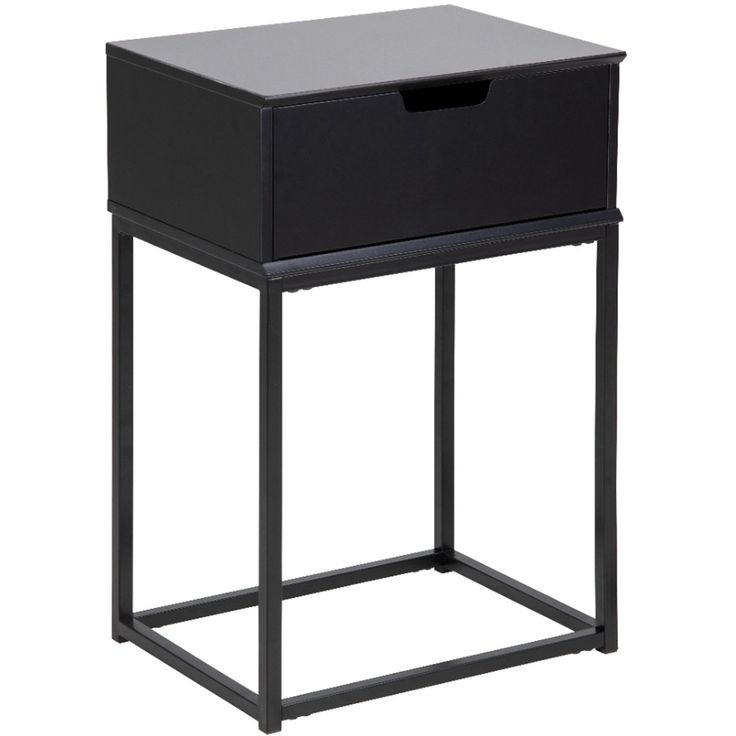 Bedside table MITRA black