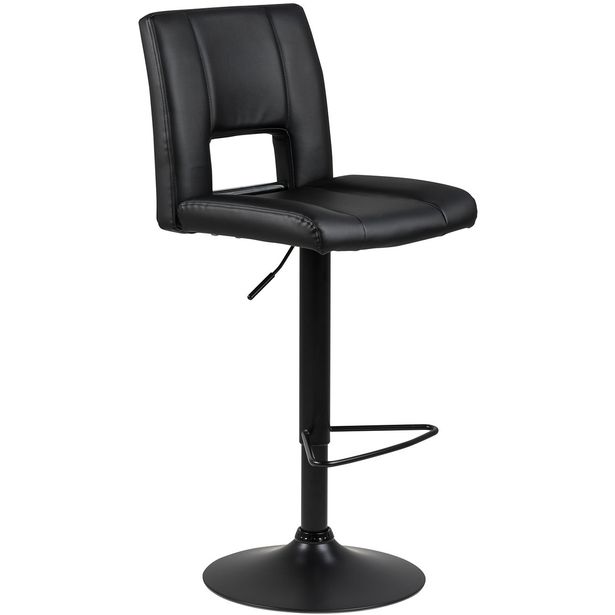Bar stool SYLVIA black PU/black
