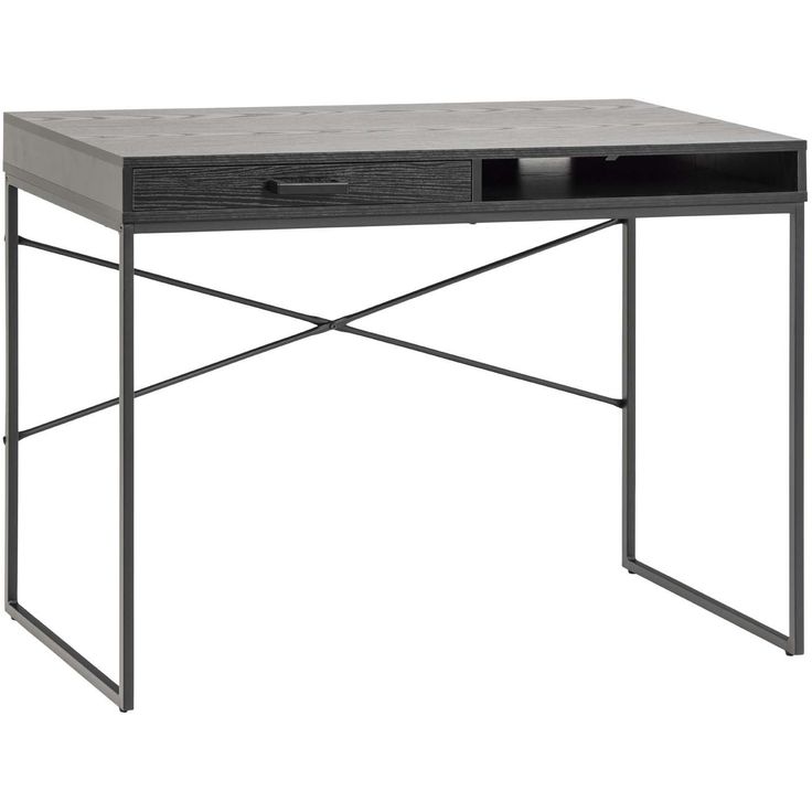 Desk SEAFORD 110x45xH75cm, black