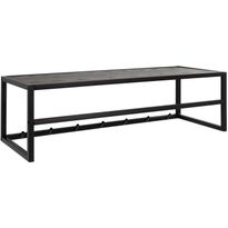 Vaateteline Home4You SEAFORD 77x28xK22 cm, musta